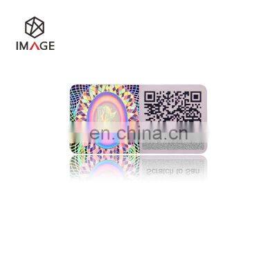 Self Adhesive Genuine Custom 3D Hologram Labels with Printed QR Code and Scratch Code