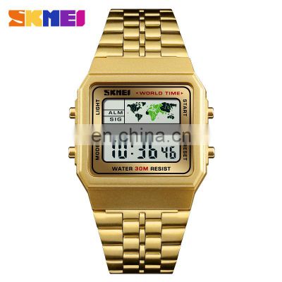 1338 skmei  factory wholesale watch gold time hour men clock watches with your own logo male chrono