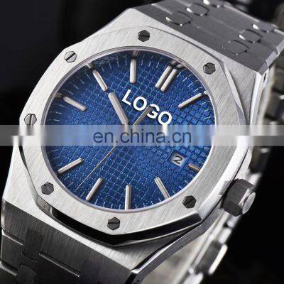 New Custom Logo Luxury Mens Stainless Steel Automatic Mechanical Watch Waterproof Watch photo-4