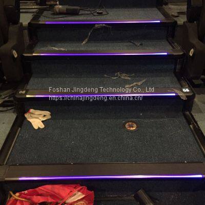 Chinese factory wholesale cinema carpet step up orange linear light stair lamp