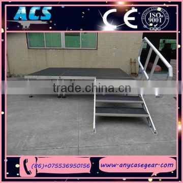 ACS event party stage, wooden stage platform, aluminum plywood platform with adjustable legs