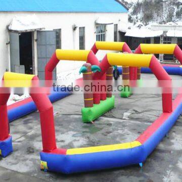 Multi-color Portable inflatable track race for car / Zorb Balls sports games