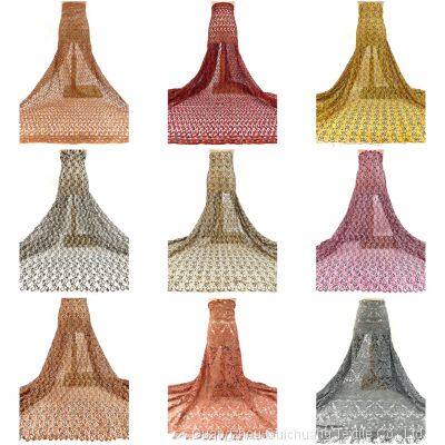 Guichuang Textile Supplies Fashionable and Noble Quality Wedding Dresses and Evening Lace Embroidery Fabrics From 15 Meters photo-5