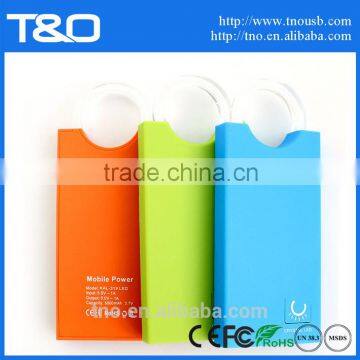 Handbag shape colorful ring rohs power bank with 5000mAh