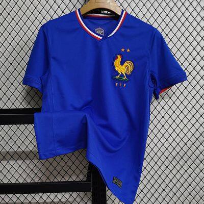 Fan version 2425 French Mbappe jersey home short sleeved football jersey team jersey Football Jersey