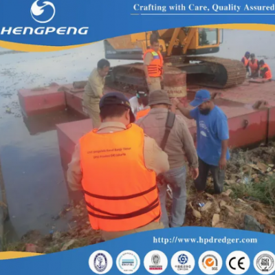 Multi-Purpose Excavator Modular Floating Platform Barge for Diverse Uses photo-3