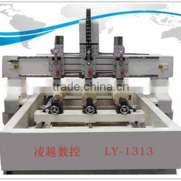 Cylinder engraving cnc machine with three heads
