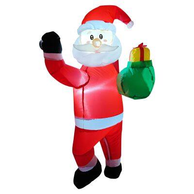 Inflatable Santa Claus With Inflatable Snow Globe – Perfect for Xmas Decor photo-3