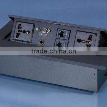 Hidden Power Socket Data Box VGA 3.5mm USB Desktop Socket