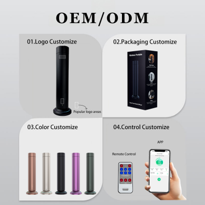 First Industry Personalized Air Purifier Bedroom Smart Tower Aroma Diffuser With Qi Charging