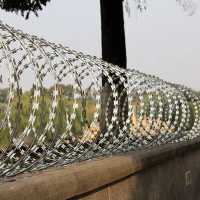 Factory Sale Razor Barbed Wire Stainless Steel Razor Wire for Anti-climbing Anti-theft Protection