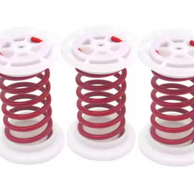 Red Ground Spring Compression Spring Rubber Coated Spring