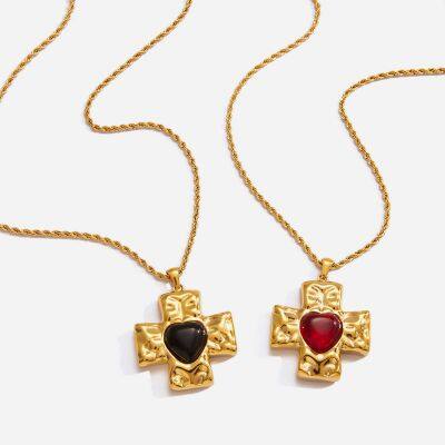 Customized Waterproof Matte Stainless Steel Fashion Jewelry Necklace for Wholesale