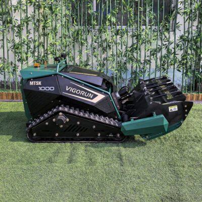 Vigorun Industrial Self Propelled Remote Control Rubber Track Multitasker With 1000mm Forest Mulcher photo-3