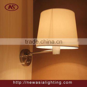 Brushed nickel metal rocker wall lamp modern wall lamp bed side wall lamp hotel wall lamp