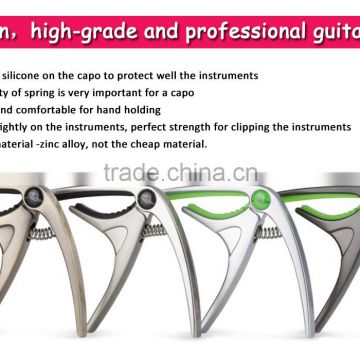 high quality zinc alloy colorful guitar capo from Rowin music