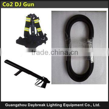 stage effect dj co2 gun with braces Straps co2 cannon with back pack 3Meter tube hose