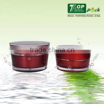 2015 Popular Taper Acrylic Plastic Serum Jar for Skin Care Cream