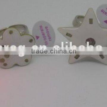 Customized design LED light blinking finger rings for party