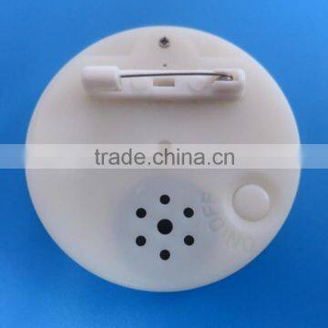 Voice Badge With Custom Sound Message for Gift, Blank ABS Material Sound Badge Pins photo-2