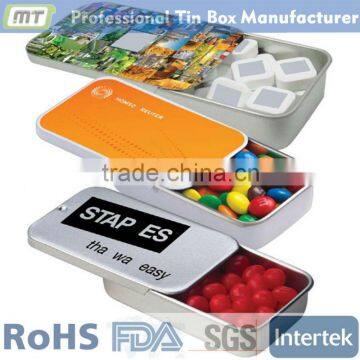 custom made slide mint tins box sliding lid metal box                        
                                                Quality Choice