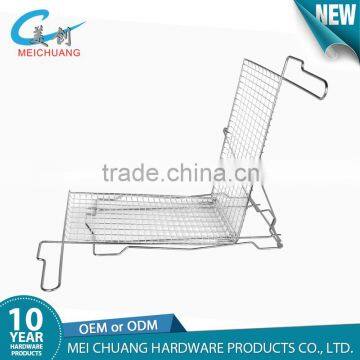 Wire Bbq Grill Fish Rack Basket photo-5