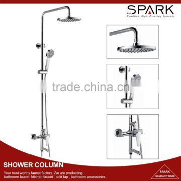Wall mounted tap chrome brass bath tub faucet shower panel mixer