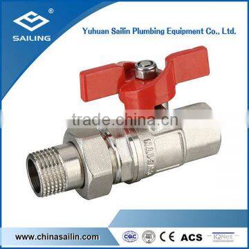 butterfly handle brass ball valve