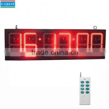 New inventions low price hanging RF control led red 24inch coundown digital outdoor clock