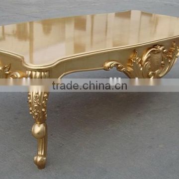 Luxury golden curved coffee table C1101