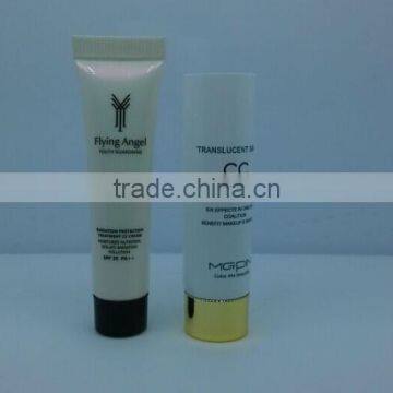 Dia 19MM packing tubes for cosmetics, white PE tube with screw cap