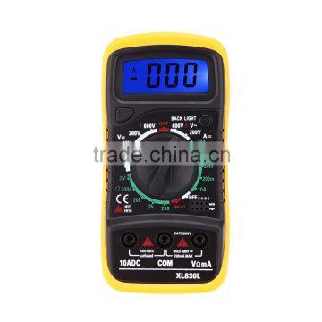 EXCEL XL830L LCD Digital Multimeter Current Voltage Resistance Transistor hFE Temperature Multimetro multitester medidor dijital