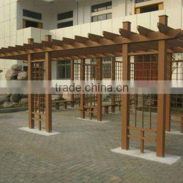 Recyclable wood plastic composite wpc garden arbour