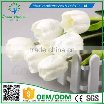 2016 Wholesale Multicolor 32CM Artificial Flowers Bouquet Wedding Bridal Real Touch Christmas Decorative Flower Tulip photo-2