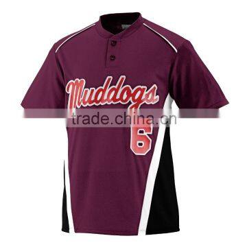 Two Button Placket Products Baseball Jerseys Wholesale With Two Button Baseball Jersey photo-2