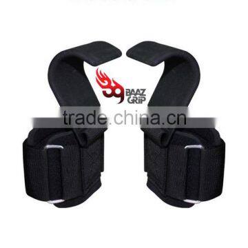 Power Weight Lifting Training Wrist Support Gym Straps Hook Bar