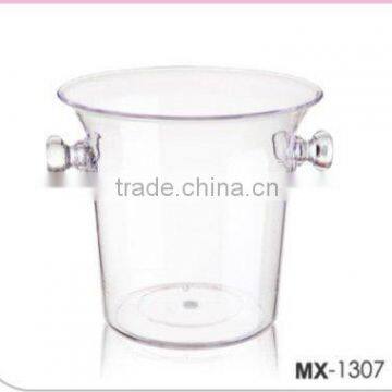 hot sale high quatity transparent plastic trash can