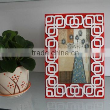 2014 Fashionable designed MDF photo frame 4"*6"