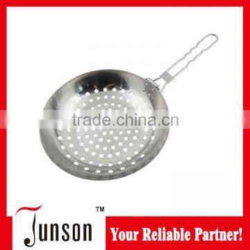 Stainless Steel Frying Pan/Frying Pan With Foldable Handle