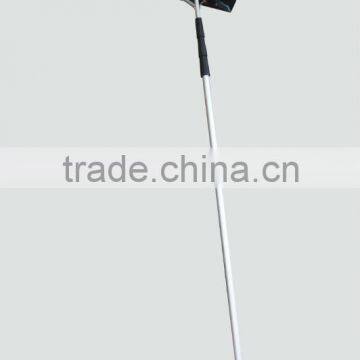 Telescopic roof snow pusher against cold below 30 degree