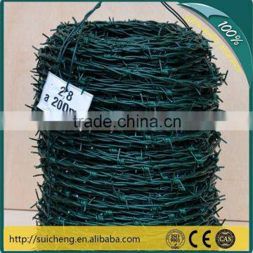 High Quality PVC Coated Galvanized Barbed Wire Fencing (Factory)