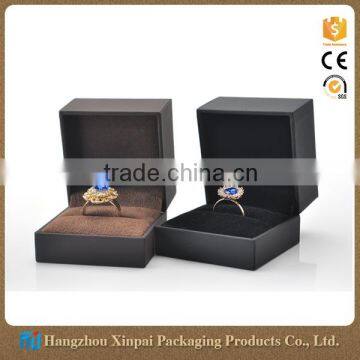 Custom Luxury Brown/ Black Plastic Jewelry Box Ring Box