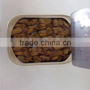 High Quality Canned Smoked Clam with vegetable oil