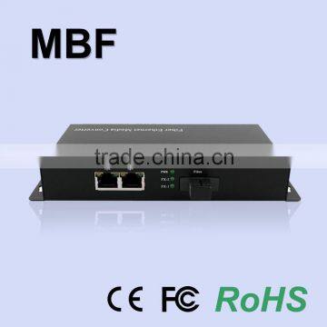 1 Fiber Port and 2 RJ45 Ports Unmanaged Fiber Switch