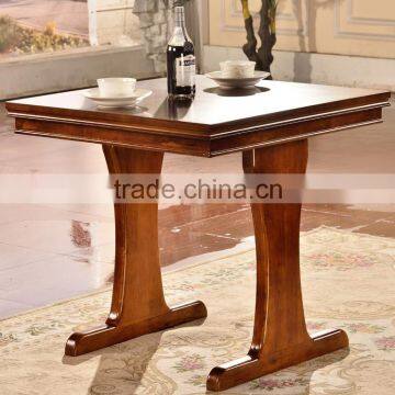 European style restaurant dining table and 2 chairs design in restaurant