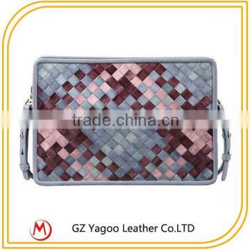 Latest Handicraft Acrylic Leather Clutch Bag photo-3
