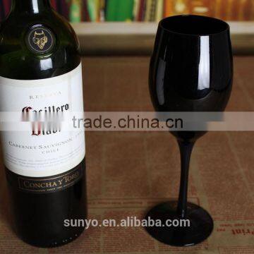 SGS FDA Safe Solid Black Colored Wine Glass photo-3