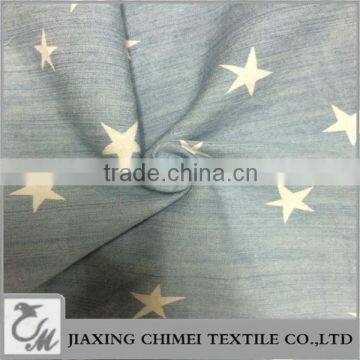 jiaxing warp slub of printed cotton denim with cheap price of denim jeans