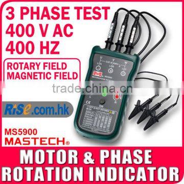 Meter Sequence Tester LED Field Mastech MS5900 3 Motor Phase Rotation Indicator