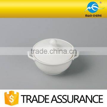 White Chafing Fine Porcelain Soup Tureen for Hotel photo-4